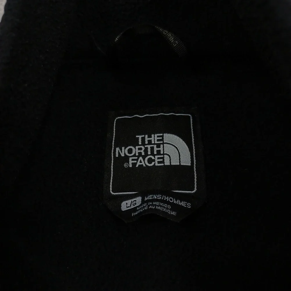 North Face Jacket Mens Large Black Fleece Outdoor Casual Full Zip Pockets